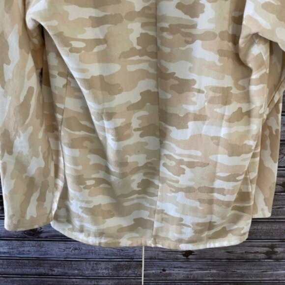 NWT Lucky Brand Women's‎ Camo Print Open-Front Cardigan Sweatshirt Size S - Picture 9 of 12